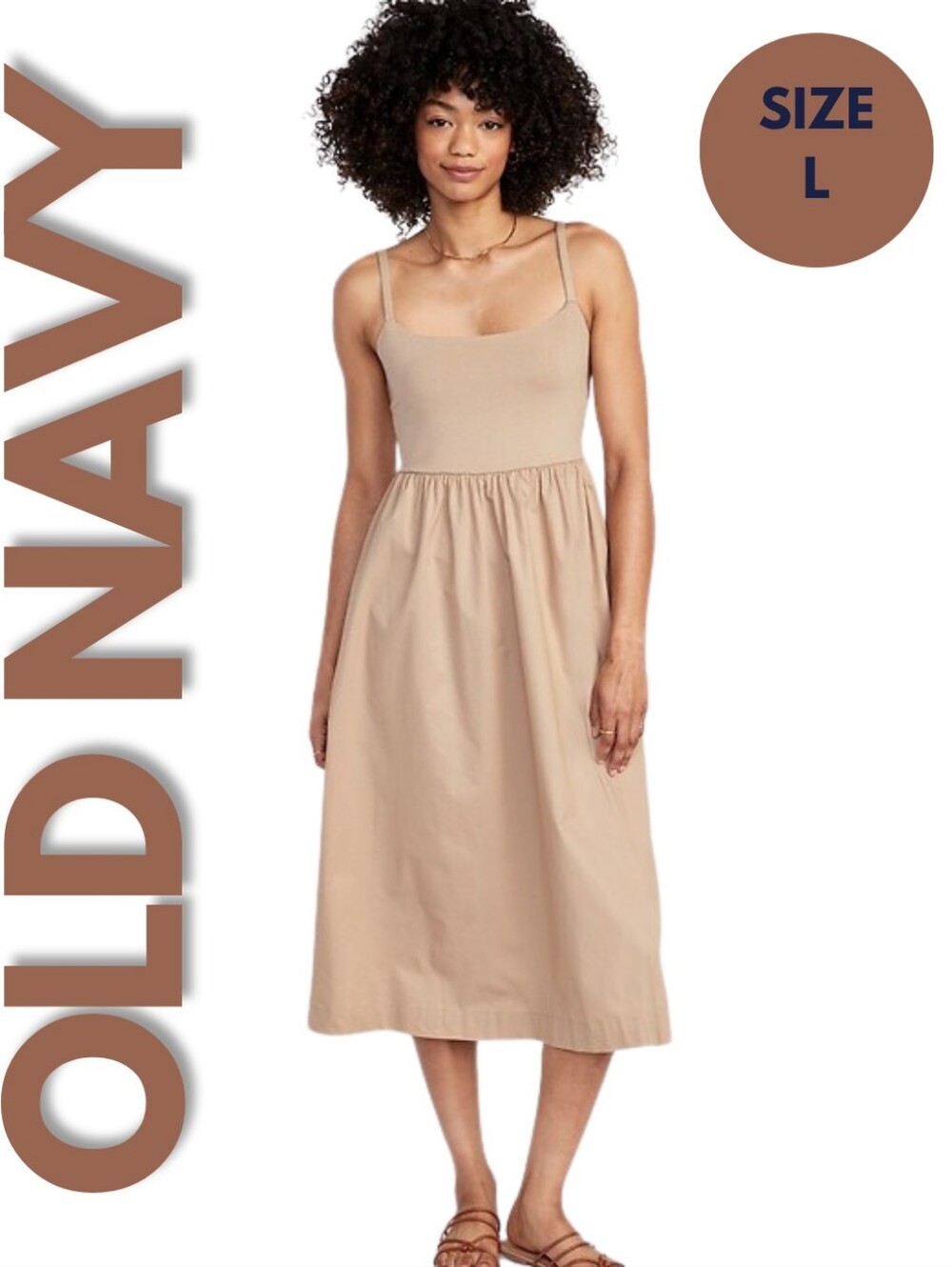 NWOT Old Navy Fit and Flare Cami Dress Size L